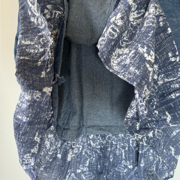 Blue Pleated Midi Dress with Notched Collar - Picture 11 of 13